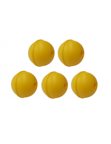 5 Plastic Abacus Balls YELLOW